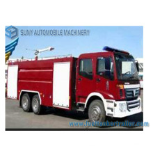 Foton 12m3 6 * 4 Water and Foam Tank Fire Fighting Truck